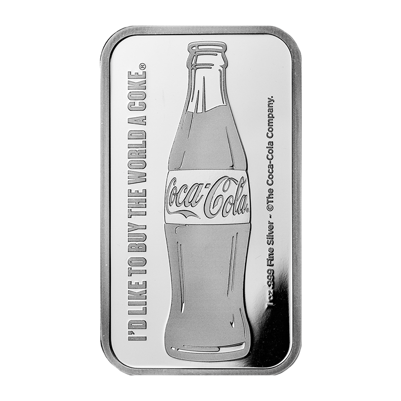 Image for 1 oz Coca-Cola® Pure Silver Bar from TD Precious Metals